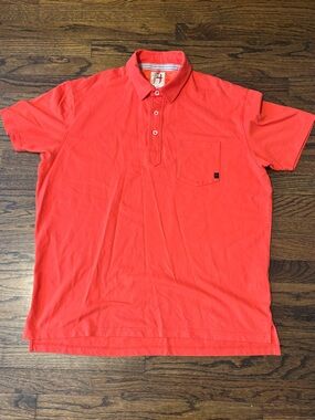 Relwen Pique Slot Polo Coral Short Sleeve XXL DadCore